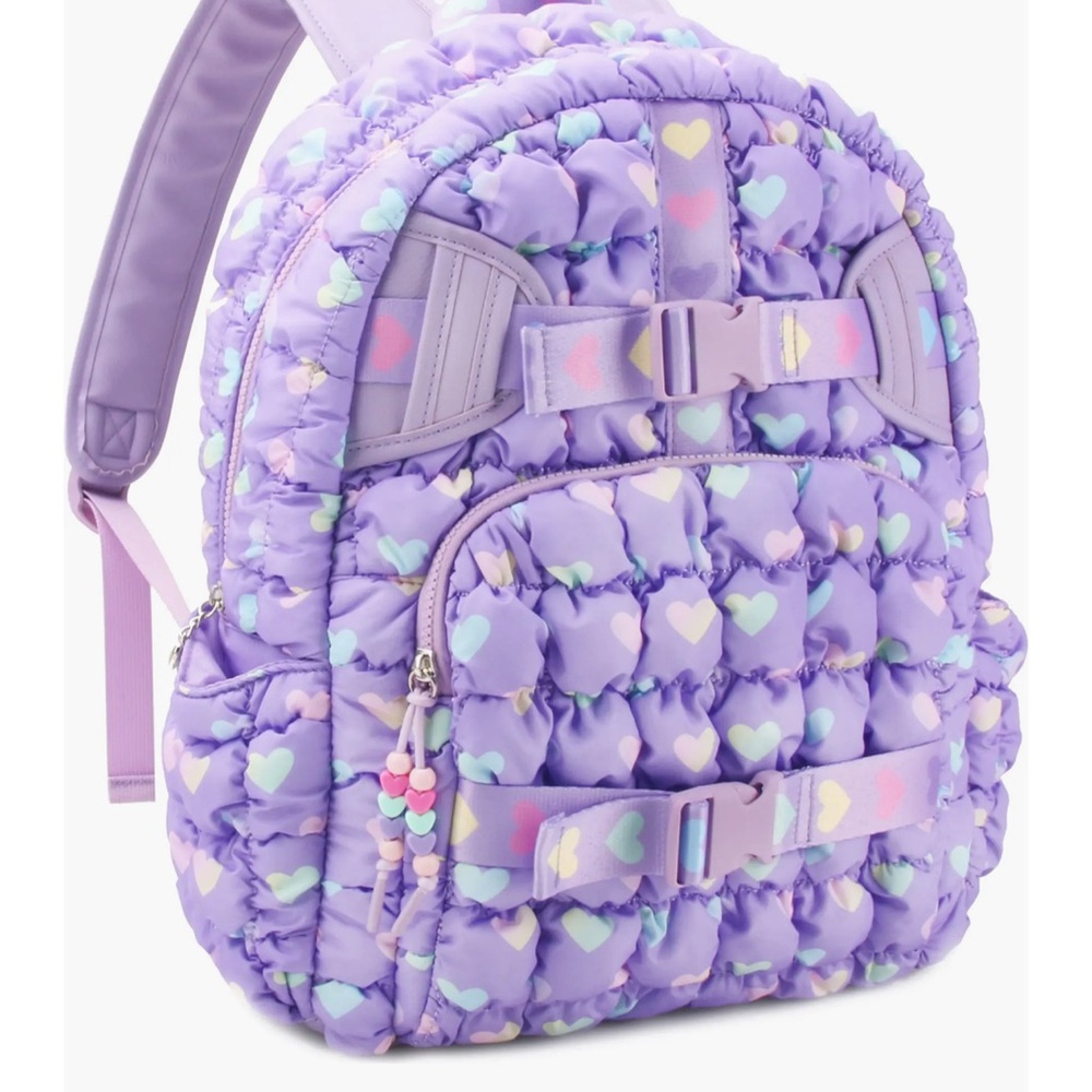 OMG accessories lavender Heart Kids Backpack - Picture 2 of 8